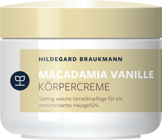 Hildegard Braukmann LIMITIERTE EDITIONEN Macadamia Vanille Koerpercreme, 200 ml, Hildegard Braukmann крем для тела с макадамией и ванилью, для всех типов кожи, для женщин и мужчин, 200 мл