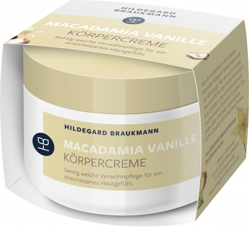 Hildegard Braukmann LIMITIERTE EDITIONEN Macadamia Vanille Koerpercreme, 200 ml, Hildegard Braukmann крем для тела с макадамией и ванилью, для всех типов кожи, для женщин и мужчин, 200 мл