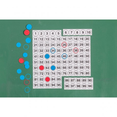 Wissner aktiv lernen Hunderterfeld fur die Tafel magnetisch mit Kreisen und Ringen Сотня поле для магнитной доски с кругами и кольцами