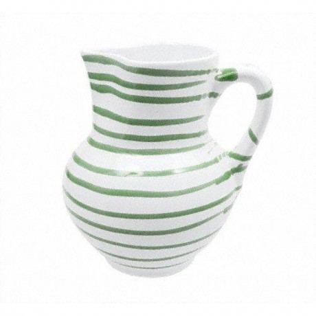 Gmundner Keramik Gmundner Keramik Grungeflammt Krug Wiener Form 1,5 L / h: 20 cm Керамический кувшин Gmundner с зеленым пламенем венской формы 1,5 л / высота: 20 см