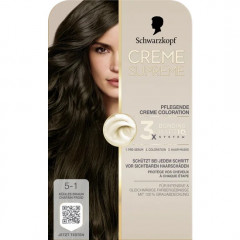 Schwarzkopf Creme Supreme Pflegende Coloration 5-1 Kuehles Braun, 1 St., Schwarzkopf Creme Supreme стойкая крем-краска для волос 5-1 Холодный коричневый, 1 шт.
