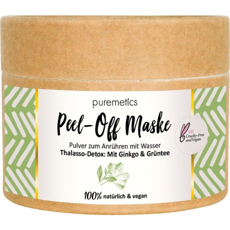 puremetics Thalasso-Detox: Mit Ginkgo & Gruntee Peel-Off Gesichtsmasken Талассо-детокс: отшелушивающие маски для лица с гинкго и гранти