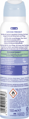 CD Deo Spray Grosse Freiheit 150 ml, Дезодорант-спрей с ароматом свежего бриза, защита от запаха до 48 часов, 150 мл