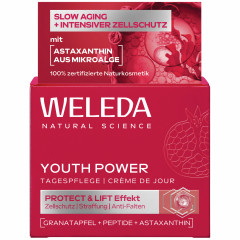 WELEDA Youth Power Tagespflege Granatapfel, 40 ml, Дневной крем против морщин Youth Power с гранатом, пептидами и астаксантином, 40 мл