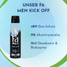 Fa Men Kick Off Deodorant & Bodyspray 150 ml, Мужской дезодорант и спрей для тела FA Kick Off 2 в 1, 150 мл