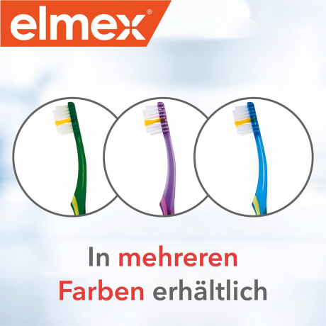 elmex Zahnbuerste Junior weich, 1 St, Детская мягкая зубная щётка Junior с X-щетиной, 6–12 лет, 1 шт.