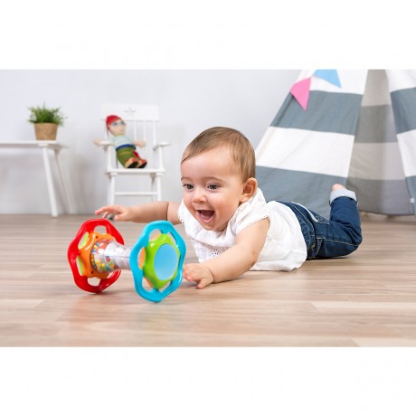 Miniland Baby Krabbelrolle mit Regenstab Ролик для ползания ребенка с палкой от дождя