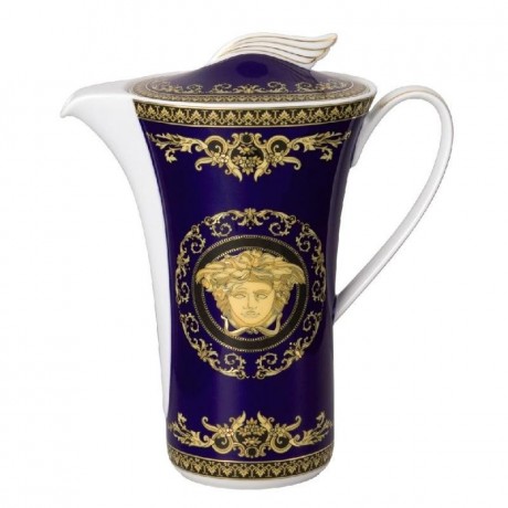 Rosenthal meets Versace Rosenthal Versace Medusa blue Kaffeekanne 1,20 L Кофейник Rosenthal Versace Medusa синий 1,20 л