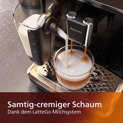 Philips Philips Kaffeevollautomat Series 2200 Kaffeevollautomat – LatteGo Milchsystem,3 Spezialitaten, Kaffeeautomat Cafemaschine Kaffeemaschine mi Mahlwerk Vollautomat Cafe  Полностью автоматическая кофемашина Philips Series 2200, полностью автоматическа