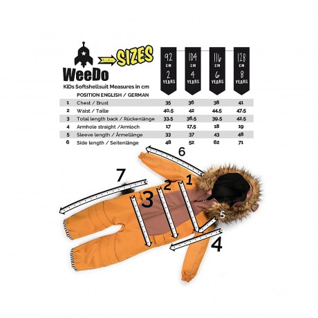 WeeDo MONDO Monster Softshelloveralls Комбинезон MONDO Monster софтшелл