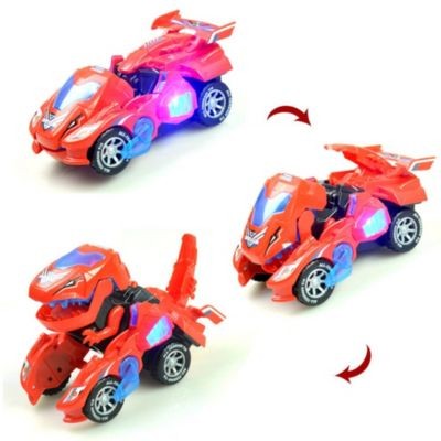 frler Dinosaurierauto Spielzeug Transform Cars Auto Dino Spielzeugautos fur Kinder Автомобиль-динозавр Игрушечные машинки-трансформеры Машинки-динозавры для детей