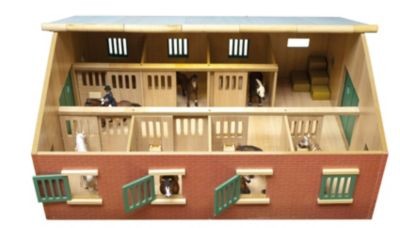 Van Manen Kids Globe Farming Pferdestall m. 7 Boxen f. Pferde 11-13cm Kids Globe Farming конюшня с 7 боксами для лошадей 11-13см