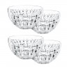 Nachtmann Nachtmann Bossa Nova Dipschale rund Glas Set 4-tlg. h: 5,7 cm / d: 9,8 cm Nachtmann Bossa Nova круглые стеклянные чаши для окунания, набор из 4 предм. В: 5,7 см / Г: 9,8 см