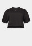 Tommy Hilfiger CRV ESSENTIALS RELAXED CROP TEE Basic T-shirt black CRV ESSENTIALS RELAXED CROP TEE Базовая футболка черный
