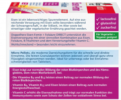 Doppelherz (Доппельхерц) aktiv Eisen-Femin DIRECT 60st, Железо для женщин с витамином C , гранулы растворяются на языке, 60шт