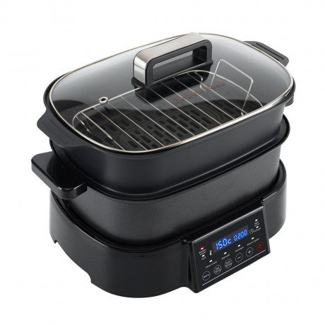 Zoomyo Zoomyo Multikocher 2in1 Multikocher, Koch-Hybrid inklusive Heizplatte, 1250 W, Grillplatte und Dampfgaraufsatz fur abwechslungsreiches Essen  Мультиварка Zoomyo Мультиварка 2-в-1, гибридная готовка, включая нагревательную пластину мощностью 1250 Вт