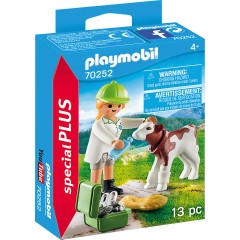PLAYMOBIL PLAYMOBIL 70252 Tierarztin mit Kalbchen PLAYMOBIL 70252 Ветеринар с теленком