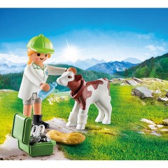 PLAYMOBIL PLAYMOBIL 70252 Tierarztin mit Kalbchen PLAYMOBIL 70252 Ветеринар с теленком