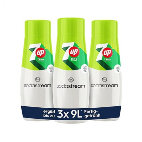 SodaStream 7UP Sirup 3stk, Сироп для приготовления 7UP, без сахара, 440 мл х 3 штуки
