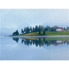 CALVENDO Puzzle CALVENDO Puzzle Der Nebel lichtet sich am Lukvatnet Пазл CALVENDO Puzzle Туман рассеялся над Лукватнетом
