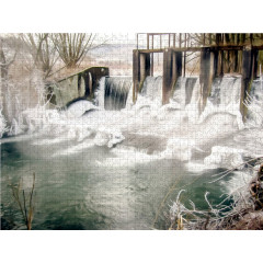 CALVENDO Puzzle CALVENDO Puzzle Staustufe an der Bever Пазл CALVENDO Puzzle Барраж на Бевере