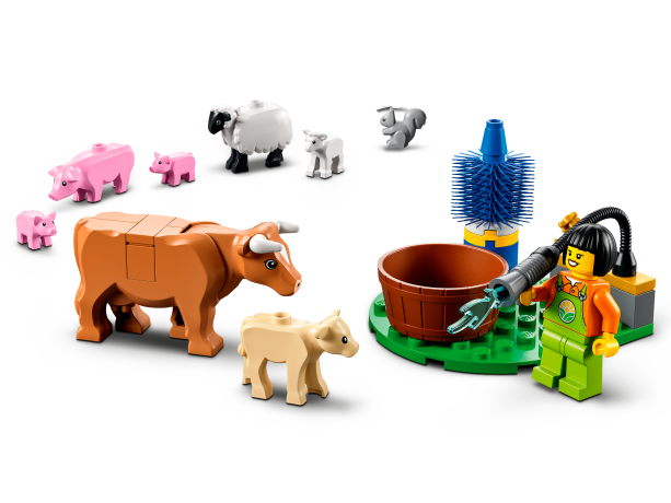 Lego Bauernhof mit Tieren ферма с животными