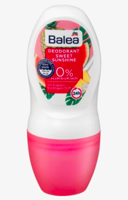 Balea Deo Roll On Sweet Sunshine, Балеа Шариковый дезодорант с ароматом тропических фруктов 50мл