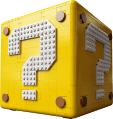 Lego Fragezeichen-Block aus Super Mario 64 Блок вопросительного знака из Super Mario 64