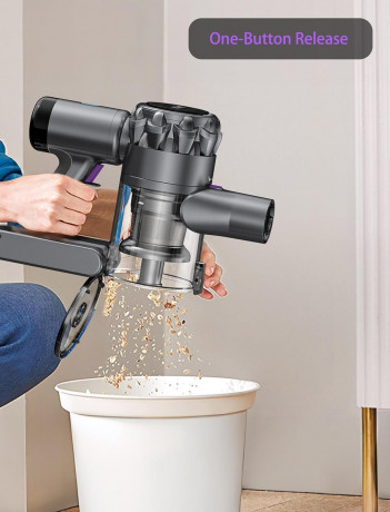 KOHE KOHE Akku-Hand-und Stielstaubsauger Ideal fur Hartboden, Teppiche, Tierhaare, 500,00 W, beutellos, Kabelloser 500W Akku staubsauger 4Modi 55Min Laufzeit 33 Kpa grunes Беспроводной ручной пылесос KOHE, идеально подходящий для твердых полов, ковров, ш