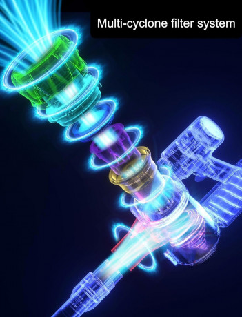 KOHE KOHE Akku-Hand-und Stielstaubsauger Ideal fur Hartboden, Teppiche, Tierhaare, 500,00 W, beutellos, Kabelloser 500W Akku staubsauger 4Modi 55Min Laufzeit 33 Kpa grunes Беспроводной ручной пылесос KOHE, идеально подходящий для твердых полов, ковров, ш