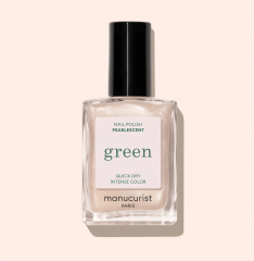 Manucurist Green Pearlescent 15ml, Лак для ногтей Pearlescent (Франция), 15мл, стойкое покрытие без сколов, безопасная растительная формула 9 Free