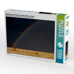 CALVENDO Puzzle CALVENDO Puzzle Regenbogen und Topis in der Masai Mara in Kenia Пазл CALVENDO Puzzle Rainbow and Topis в Масаи Мара в Кении
