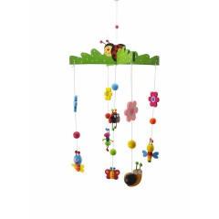 bieco 3D Baby Mobile Holz Kaferchen Einschlafhilfe Babybett Dekoration Wickeltisch 0M+ Mobiles 3D Baby Mobile Деревянный Kaferchen Sleeping Aid Детская кровать Украшение Пеленальный столик 0M+ Мобильные телефоны