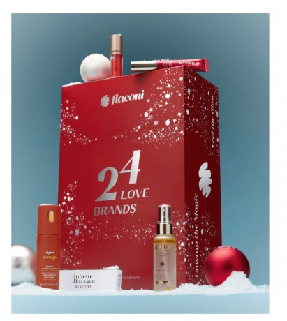 flaconi Collection 24 Love Brands Adventskalender 2026, flaconi Collection 24 Love Brands Адвент-календарь 2026 с уходом за лицом, волосами, декоративной косметикой и парфюмерией, 28 средств