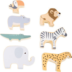 Small Foot Stapeltiere Safari Сафари на животных