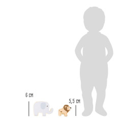 Small Foot Stapeltiere Safari Сафари на животных