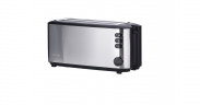 Severin Severin Automatik-Langschlitztoaster AT 2509 edelstahl/schwarz, 1.400 Watt, fur 4 Scheiben Toast  edelstahl/schwarz Автоматический тостер Severin с длинными слотами AT 2509 нержавеющая сталь/черный, 1400 Вт, на 4 ломтика тостов