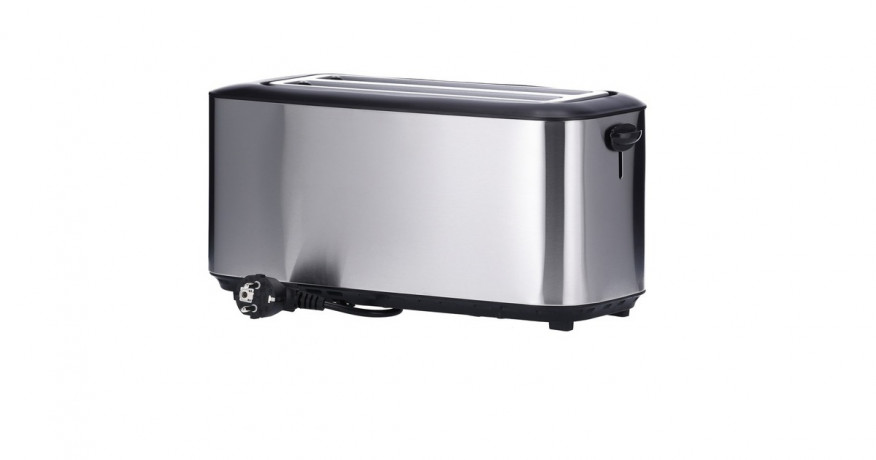 Severin Severin Automatik-Langschlitztoaster AT 2509 edelstahl/schwarz, 1.400 Watt, fur 4 Scheiben Toast  edelstahl/schwarz Автоматический тостер Severin с длинными слотами AT 2509 нержавеющая сталь/черный, 1400 Вт, на 4 ломтика тостов