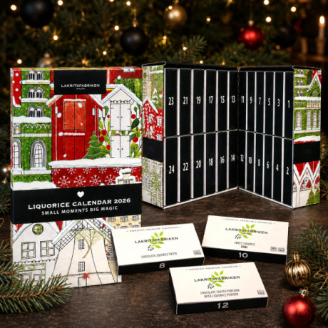 Lakritsfabriken Liquorice Calendar 2026, лакричный адвент-календарь, 720 г