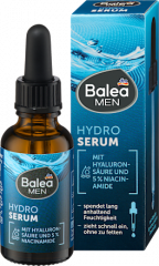 Balea MEN Gesichtsserum Hydro, 30 ml, Сыворотка Hydro с гиалуроновой кислотой и ниацинамидом для увлажнения лица, 30 мл