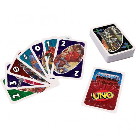 Mattel UNO Masters of the Universe-Kartenspiel fur Spieler ab 7 Jahren Карточная игра UNO Masters of the Universe для игроков от 7 лет