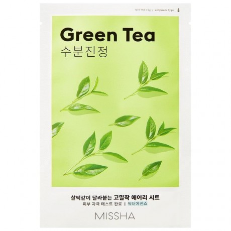 Missha Airy Fit Mask Green Tea Маска Airy Fit с зеленым чаем