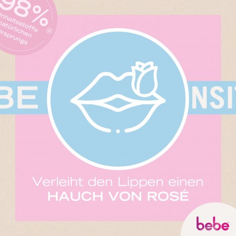 bebe Zartrose Lippenpflege mit Mandelol Мягкая роза для ухода за губами с миндальным маслом