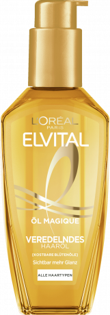L'Oreal Paris Elvital Oel-Kur Haaroel Trockenes Haar, 100 ml, Масло с марулой и камелией для сухих волос, питание, шелковистый блеск и лёгкое расчёсывание, 100 мл