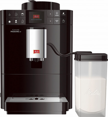 Melitta Melitta Kaffeevollautomat Passione One Touch F53/1-102, schwarz, One Touch Funktion, tassengenau frisch gemahlene Bohnen Полностью автоматическая кофемашина Melitta Passione One Touch F53/1-102, черная, функция одного касания, свежемлотые зерна в