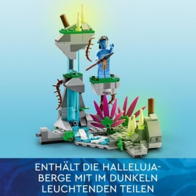 LEGO LEGO Avatar 75572 Jakes und Neytiris erster Flug auf einem Banshee LEGO Avatar 75572. Первый полет Джейка и Нейтири на банши
