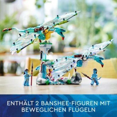 LEGO LEGO Avatar 75572 Jakes und Neytiris erster Flug auf einem Banshee LEGO Avatar 75572. Первый полет Джейка и Нейтири на банши