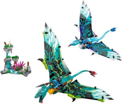LEGO LEGO Avatar 75572 Jakes und Neytiris erster Flug auf einem Banshee LEGO Avatar 75572. Первый полет Джейка и Нейтири на банши