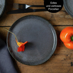 Moritz &amp; Moritz Moritz &amp; Moritz Dessert Teller 6-tlg. DIGITAL anthrazit Десертные тарелки Moritz &amp;amp; Moritz 6 шт. ЦИФРОВОЙ