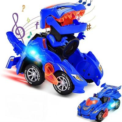 frler Dinosaurierauto Spielzeug Transform Cars Auto Dino Spielzeugautos fur Kinder Автомобиль-динозавр Игрушечные машинки-трансформеры Машинки-динозавры для детей